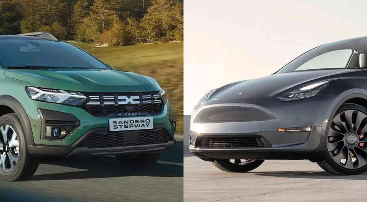 Dacia Sandero εναντίον Tesla Model Y για την κορυφή!