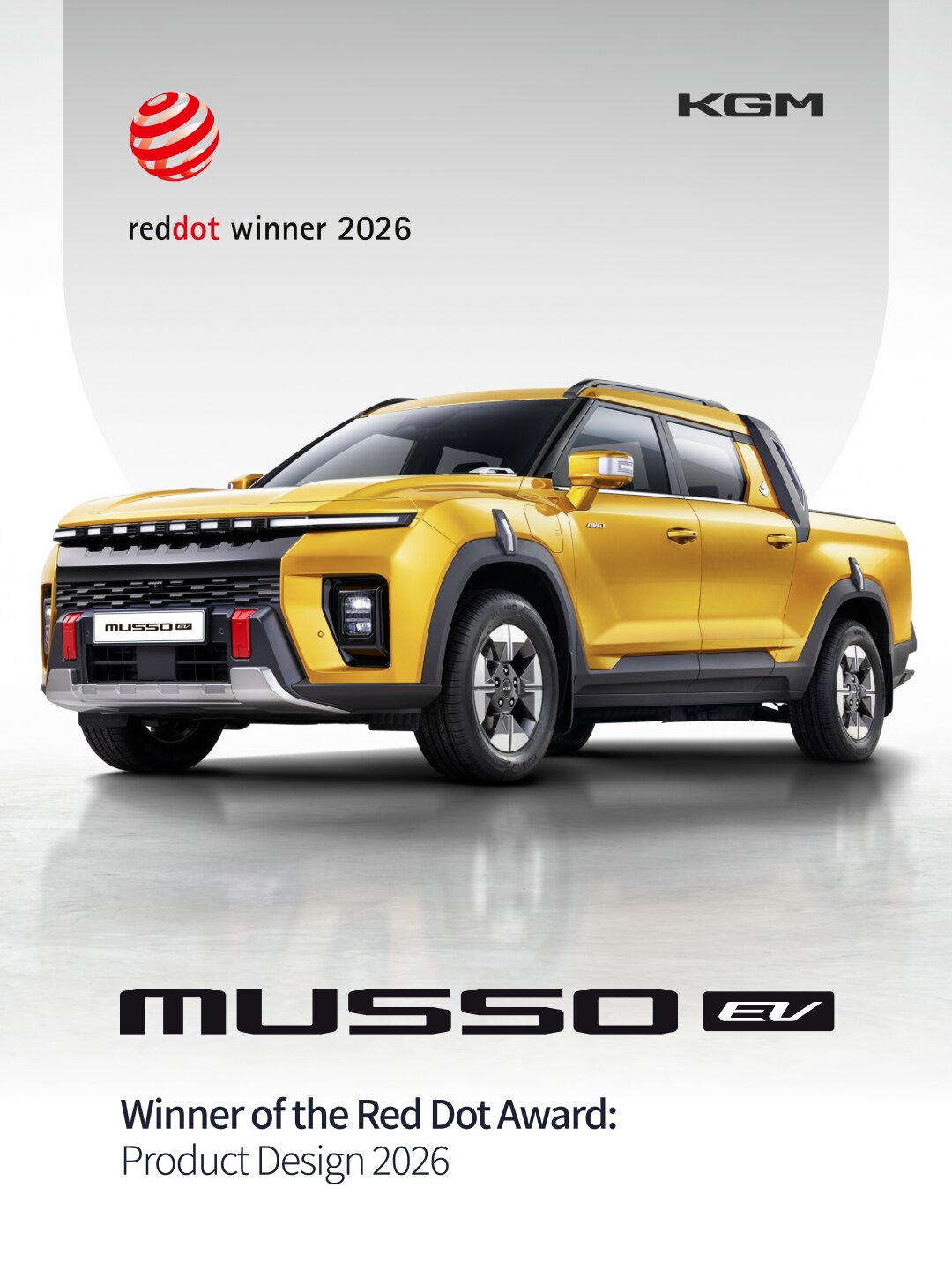 KGM Musso EV – Διεθνής διάκριση στα Red Dot Design Awards 2026